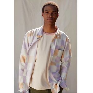UO Checker Print Flannel Shirt